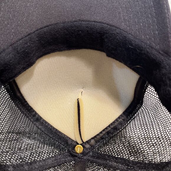 VTG Trident Trucker Hat Cap SnapBack Otto Black Foam Mesh Great Condition - Picture 8 of 9